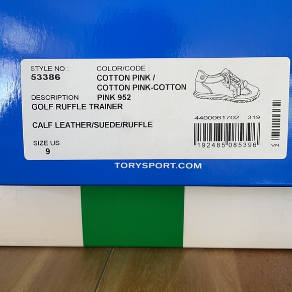 Tory Burch Sport. Cotton Pink color. Golf Ruffle trainer. Like NEW! - Picture 4 of 5